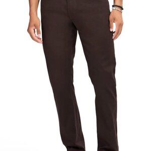 Izod Men's 5 Pocket Sateen Pant, Classic Fit - Black
